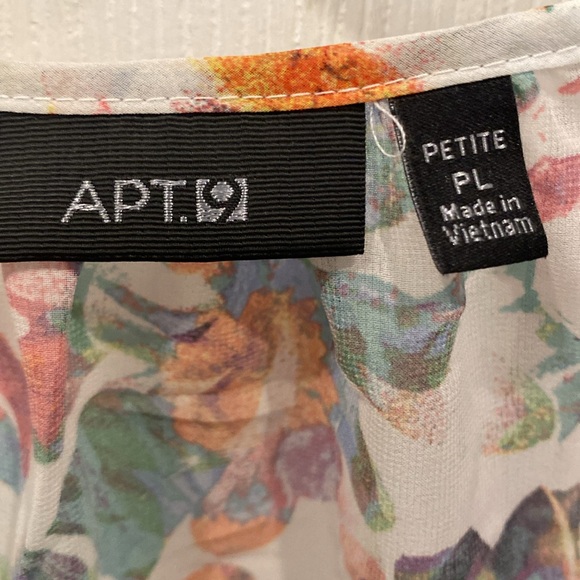 Apt 9 Sheer Button Down Tunic Blouse - Women’s Petite Large - NEW WITHOUT TAGS! - Picture 5 of 6